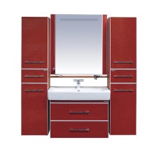 Гранд LUXE - 70 Тумба подвесная 2 ящ. бордо кожа CROCO