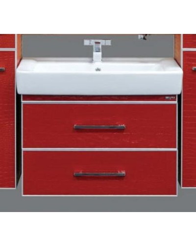 Гранд LUXE - 70 Тумба подвесная 2 ящ. бордо кожа CROCO