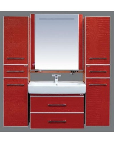 Гранд LUXE - 70 Тумба подвесная 2 ящ. бордо кожа CROCO