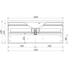 Тумба белый матовый 119,2 см Caprigo Accord 2215-TP811