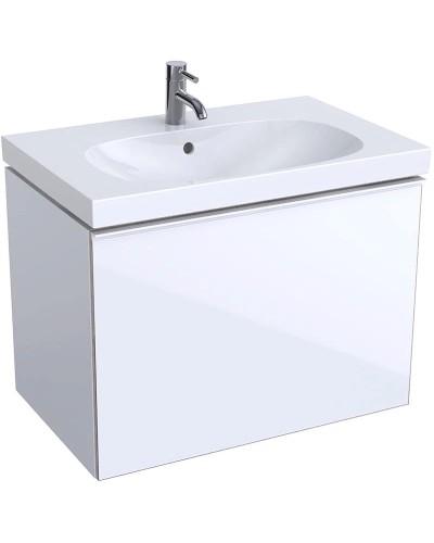 Тумба под раковину Geberit (Keramag) Acanto 74 500.611.01.2 подвесная Белая глянцевая