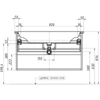 Тумба графит матовый 97 см Caprigo Novara 35917-TP810