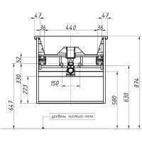 Тумба графит матовый 57,8 см Caprigo Novara 35915-TP810