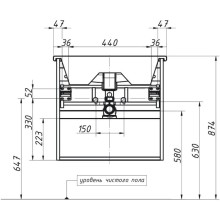 Тумба белый матовый 57,8 см Caprigo Novara 35915-TP811