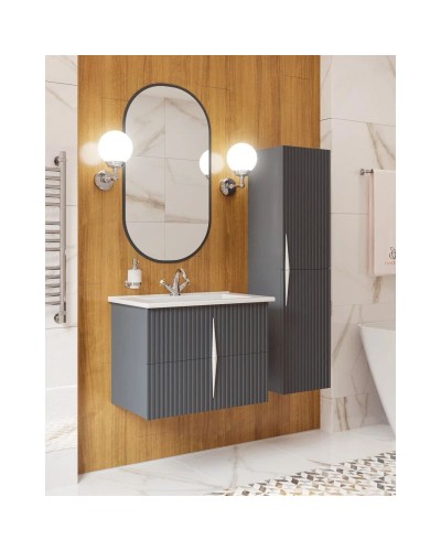 Тумба графит матовый 75 см Caprigo Novara 35916-TP810