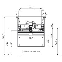 Тумба дуб сомеро 57,8 см Caprigo Seattle 34715-Дуб Сомеро