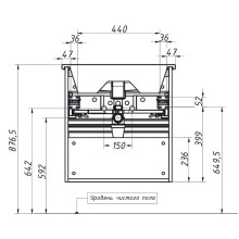 Тумба дуб сомеро 57,8 см Caprigo Seattle 34715-Дуб Сомеро