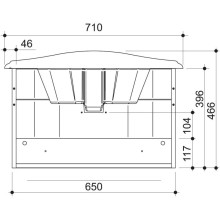Тумба капучино глянец 65 см Caprigo Nokturn 1311-TP019