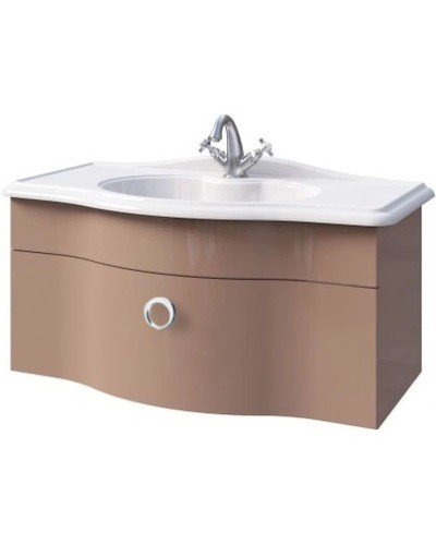 Тумба капучино глянец 85 см Caprigo Nokturn 1313-TP019