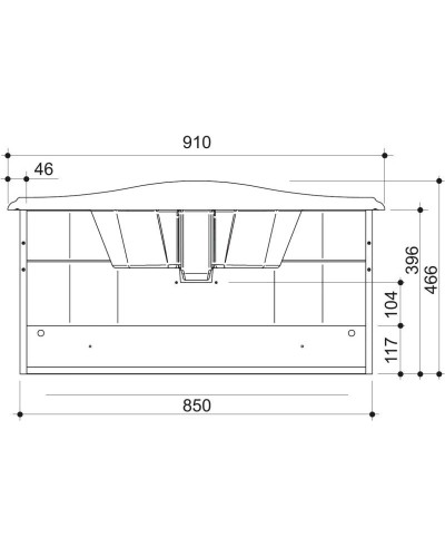 Тумба капучино глянец 85 см Caprigo Nokturn 1313-TP019