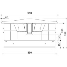 Тумба магнолия 85 см Caprigo Nokturn 1313-TP800