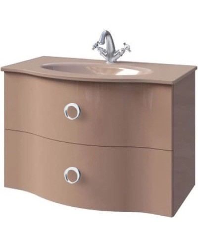 Тумба капучино глянец 75 см Caprigo Nokturn 1318-TP019