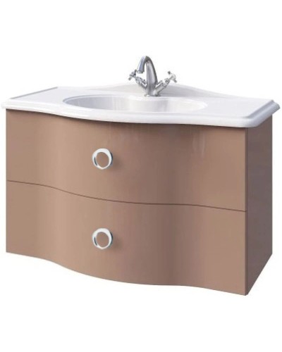 Тумба капучино глянец 85 см Caprigo Nokturn 1319-TP019