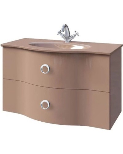 Тумба капучино глянец 85 см Caprigo Nokturn 1319-TP019