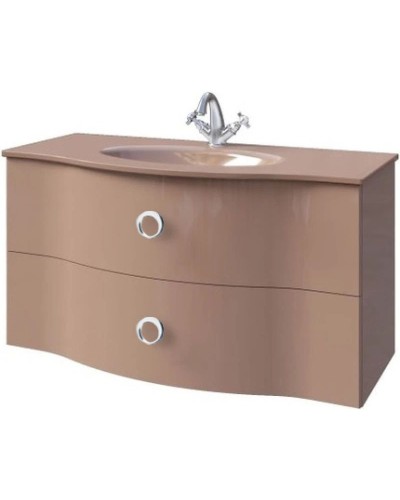 Тумба капучино глянец 96 см Caprigo Nokturn 1315-TP019