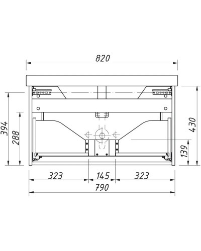 Тумба белый матовый 79 см Caprigo Ponza-A 13512-B231