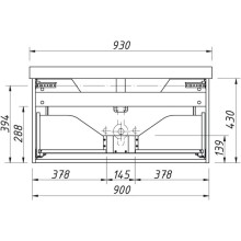 Тумба белый матовый 90 см Caprigo Ponza-A 13513-B231