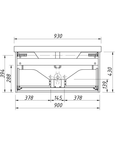 Тумба белый матовый 90 см Caprigo Ponza-A 13513-B231