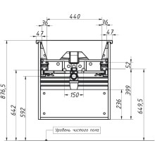 Тумба дуб кантри 57,8 см Caprigo Seattle 34715-Дуб кантри