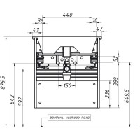 Тумба дуб эльвезия 57,8 см Caprigo Seattle 34715-Дуб эльвезия