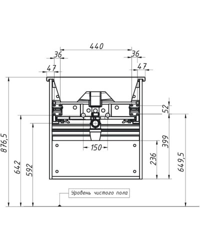 Тумба дуб эльвезия 57,8 см Caprigo Seattle 34715-Дуб эльвезия