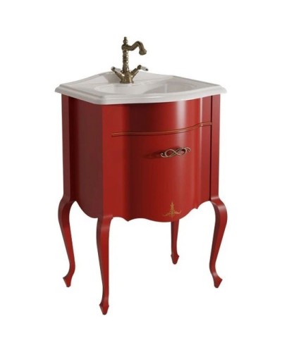 Тумба красный матовый 60,6 см Caprigo Bourget 11010-B014