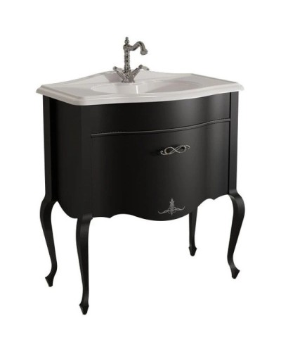 Тумба черный матовый 80,6 см Caprigo Bourget 11012-B042