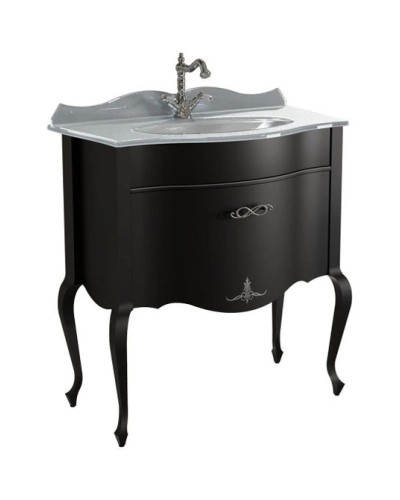 Тумба черный матовый 80,6 см Caprigo Bourget 11012-B042