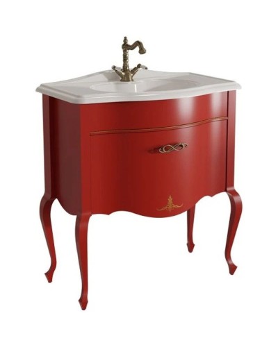 Тумба красный матовый 80,6 см Caprigo Bourget 11012-B014