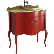 Тумба красный матовый 80,6 см Caprigo Bourget 11012-B014