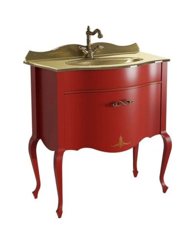 Тумба красный матовый 80,6 см Caprigo Bourget 11012-B014