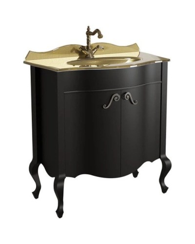 Тумба черный матовый 80,6 см Caprigo Bourget 11023-B042