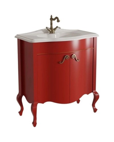 Тумба красный матовый 80,6 см Caprigo Bourget 11023-B014