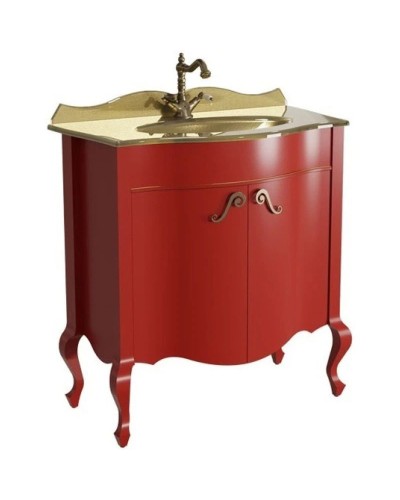Тумба красный матовый 80,6 см Caprigo Bourget 11023-B014