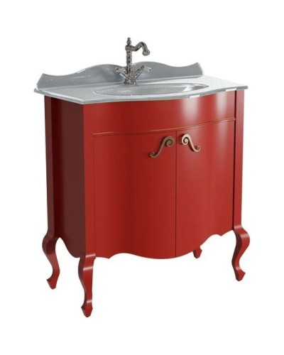 Тумба красный матовый 80,6 см Caprigo Bourget 11023-B014