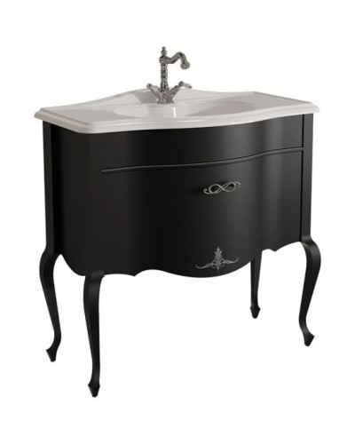 Тумба черный матовый 90,6 см Caprigo Bourget 11013-B042