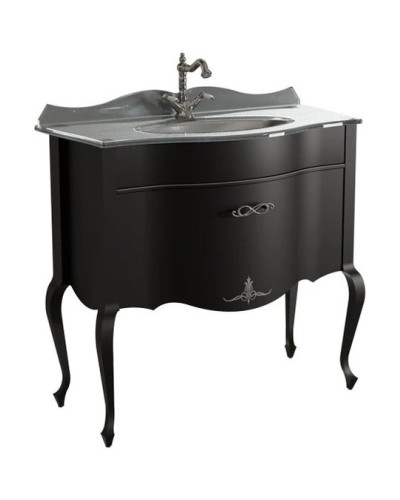 Тумба черный матовый 90,6 см Caprigo Bourget 11013-B042