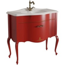 Тумба красный матовый 90,6 см Caprigo Bourget 11013-B014