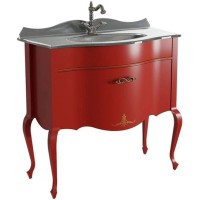 Тумба красный матовый 90,6 см Caprigo Bourget 11013-B014