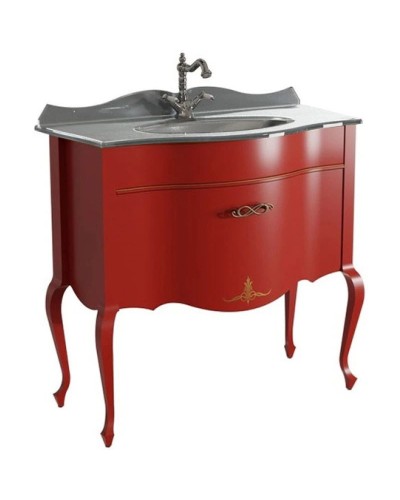 Тумба красный матовый 90,6 см Caprigo Bourget 11013-B014