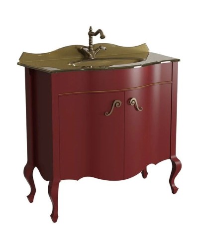 Тумба бордо матовый 90,6 см Caprigo Bourget 11024-B013