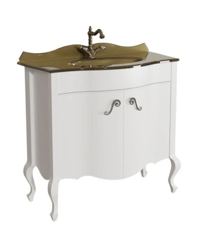 Тумба белый матовый 90,6 см Caprigo Bourget 11024-B016