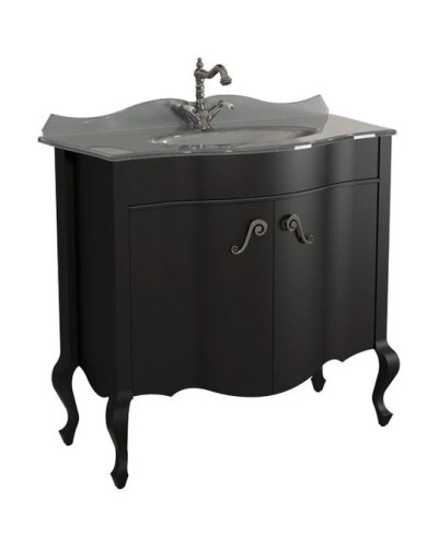 Тумба черный матовый 90,6 см Caprigo Bourget 11024-B042