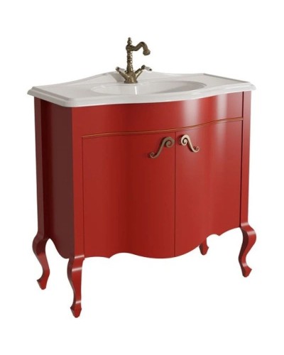 Тумба красный матовый 90,6 см Caprigo Bourget 11024-B014