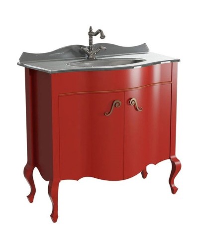 Тумба красный матовый 90,6 см Caprigo Bourget 11024-B014