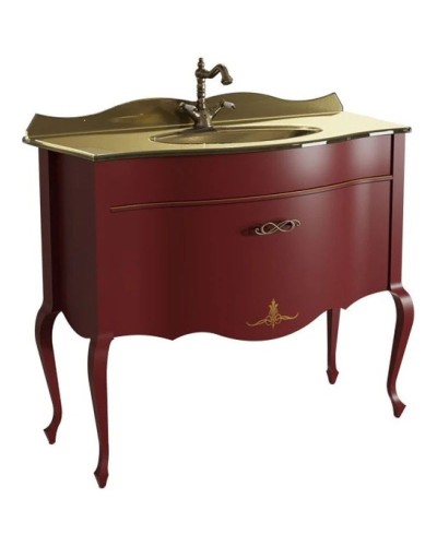 Тумба бордо матовый 101,6 см Caprigo Bourget 11014-B013