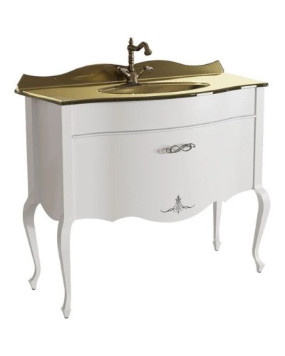 Тумба белый матовый 101,6 см Caprigo Bourget 11014-B016