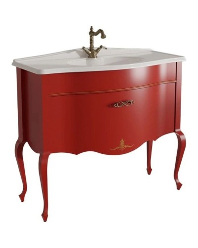 Тумба красный матовый 101,6 см Caprigo Bourget 11014-B014