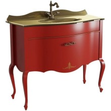 Тумба красный матовый 101,6 см Caprigo Bourget 11014-B014