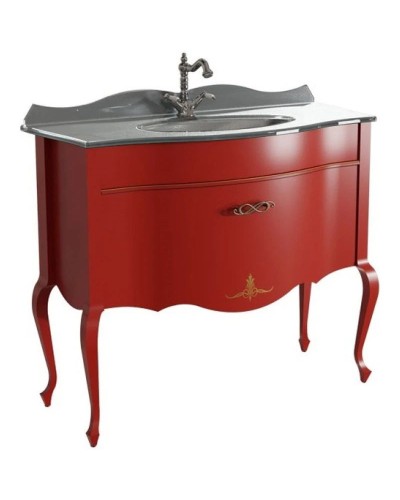 Тумба красный матовый 101,6 см Caprigo Bourget 11014-B014